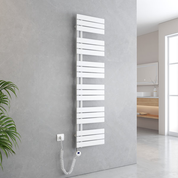 EMKE Wall-Mounted Electric Bathroom Radiator | Wayfair.co.uk